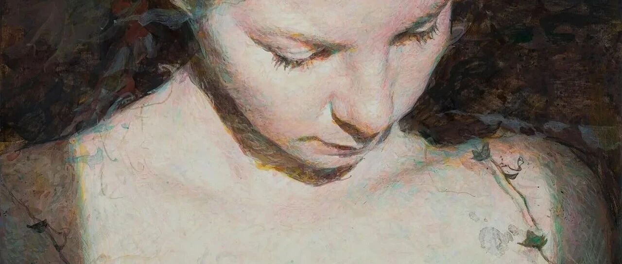 "Against the Wind" has been painting for 40 years, and won the National Gold Award at the age of 28. The characters have no gods in their eyes, but they are amazing!