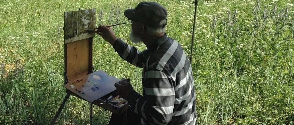 "Wilderness" was painted as a landscape by him, and the 77-year-old man's oil painting stunned the painting world. It's so spiritual!