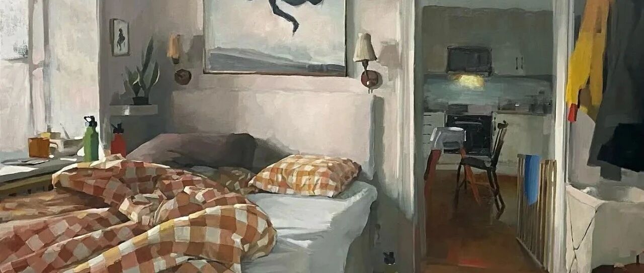 He secretly transformed the living room, painted his work into life, and 100,000 people envied it online! The painting is not simple