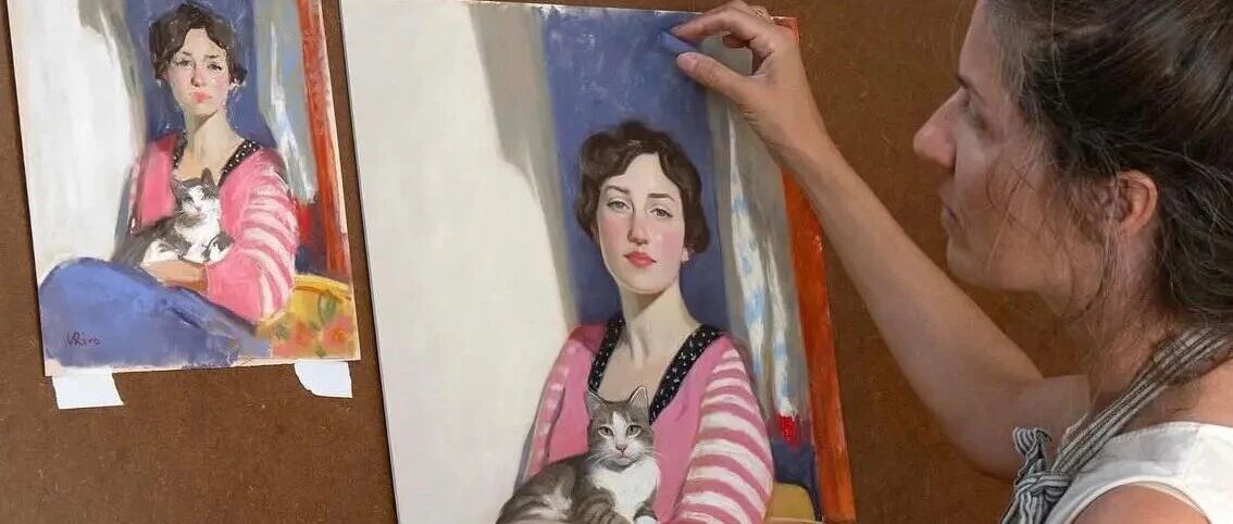 She painted "simply" and made 200,000 people jealous! The texture of light and shadow is really cool: I feel superficial after reading it