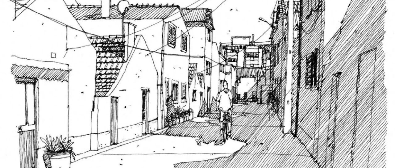 A pen, a piece of paper, 46 sketch lines in pictures, I couldn't help it after reading it!